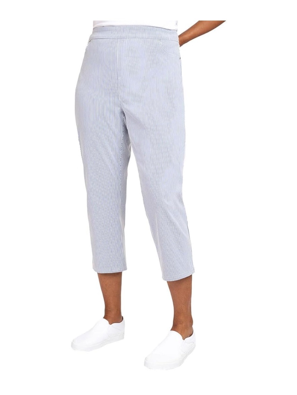 Mario Serrani Women's Tummy Control Comfort Stretch Capri Pants size XLarge